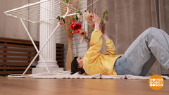 Весенняя фотосессия: при чем тут сушилка для белья? Доброе утро. Фрагмент 