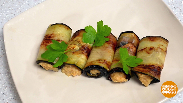 Баклажаны с хумусом: вкус лета! Доброе утро. Фрагмент 