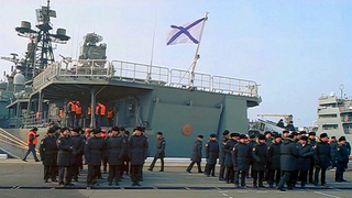 На базе Тихоокеанского флота торжественно встретили фрегат «Маршал Шапошников» после дальнего похода