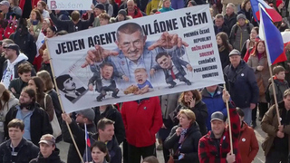 В Чехии прошел самый масштабный антиправительственный митинг за последние семь лет