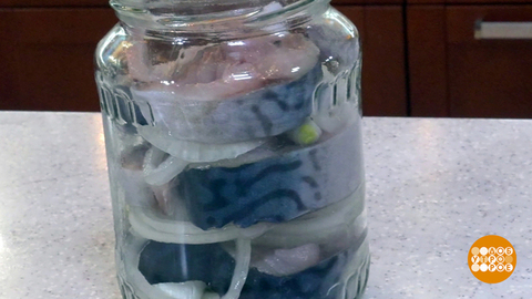 Маринуем свежую скумбрию в банке. Доброе утро. Фрагмент