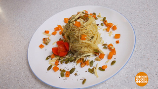 Готовим пасту с тыквой. Доброе утро. Фрагмент 