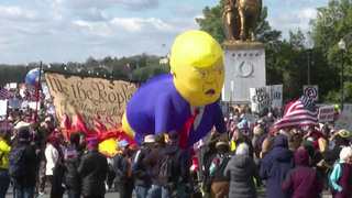 На массовые антивоенные акции в США вышли противники Трампа