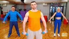 Фитнес-разминка: укрепляем бицепсы и трицепсы. Доброе утро. Фрагмент 