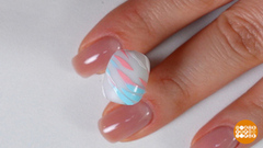 Маникюр с принтом «под зебру». Доброе утро. Фрагмент 