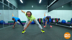 Фитнес-разминка: поклонились — подпрыгнули! Доброе утро. Фрагмент 