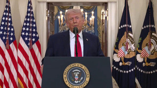 Дональд Трамп в своем обращении к нации дал понять, что о прекращении огня пока речь не идет