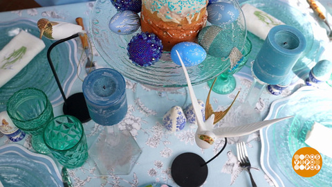 Сервируем и украшаем стол к Пасхе. Доброе утро. Фрагмент 