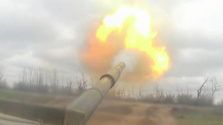 В Запорожской области российские танкисты разгромили укрепления боевиков