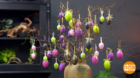 Пасхальный букет для праздничного стола. Доброе утро. Фрагмент 
