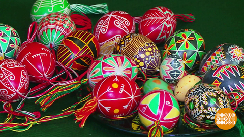 Пасхальные яйца: крашенки, писанки, крапанки, драпанки... Доброе утро. Фрагмент