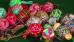 Пасхальные яйца: крашенки, писанки, крапанки, драпанки... Доброе утро. Фрагмент