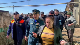 Глава МЧС проверил ход ликвидации последствия наводнений в Дагестане