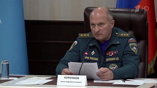 Глава МЧС лично проверил ход ликвидации последствий наводнения в Дагестане