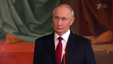 С Пасхой россиян и всех православных поздравил Владимир Путин