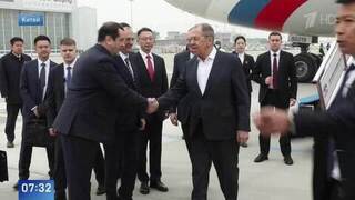 Появились кадры прибытия Сергея Лаврова в Китай с официальным визитом