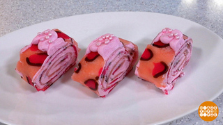 Готовим блинный рулет «под леопарда». Доброе утро. Фрагмент 