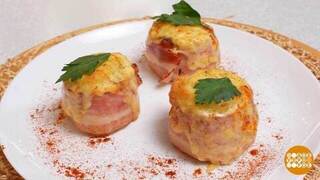 Готовим картошку, запеченную в беконе. Доброе утро. Фрагмент 