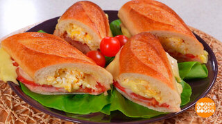 Готовим горячий яичный сэндвич. Доброе утро. Фрагмент