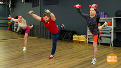 Фитнес-разминка: делаем «журавликов»! Доброе утро. Фрагмент 