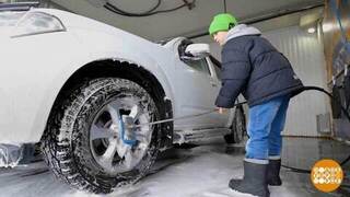 Папа вам не мама, с ним вымоем машину! Доброе утро. Суббота. Фрагмент 