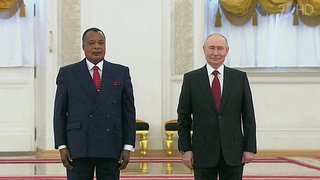 Владимир Путин принимает в Кремле президента Конго Дени Сассу-Нгессо