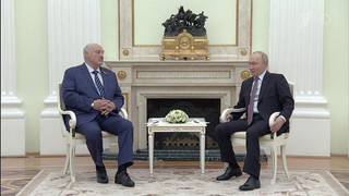 Владимир Путин в Кремле проводит переговоры с президентом Белоруссии Александром Лукашенко