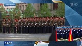 Торжество Победы: кадры обстановки на Красной площади перед парадом 9 мая
