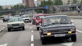 По улицам Москвы прошел патриотический автопробег