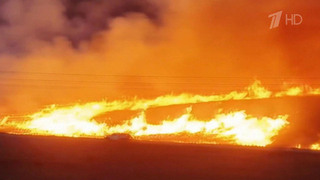 Масштабный пожар произошел во Флориде