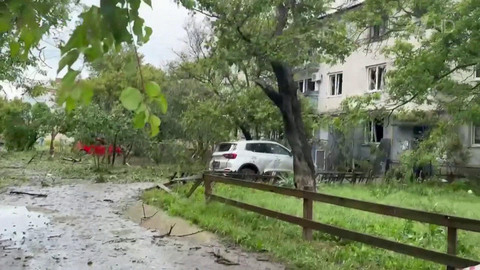 В Геническе Херсонской области дрон ВСУ ударил по жилому кварталу