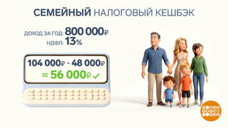 Семейный налоговый кешбэк: как получить. Доброе утро. Фрагмент 