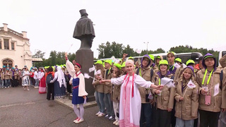 «Поезд памяти» встретили в Санкт-Петербурге