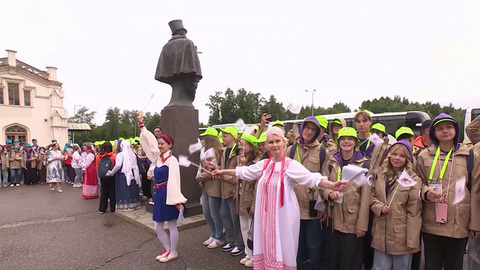 «Поезд памяти» встретили в Санкт-Петербурге