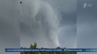 Очевидцы засняли смерч в Подмосковье во время непогоды