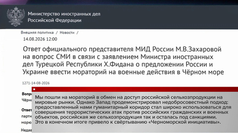 МИД РФ считает нецелесообразным возвращаться к «Черноморской инициативе»