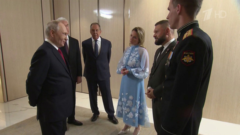 Владимир Путин встретился с лидерами партийного списка «Единой России» на выборах в Госдуму
