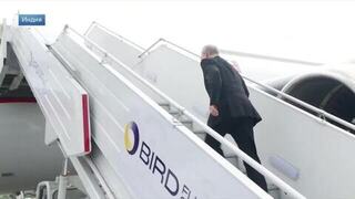Владимир Путин вылетел из Индии после саммита БРИКС: кадры