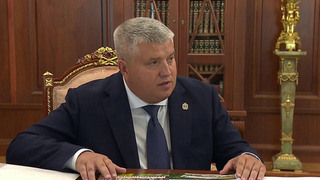 Владимир Путин встретился с губернатором Новгородской области Александром Дроновым