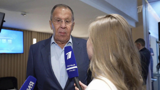 Сергей Лавров пообщался с журналистами перед вылетом на мероприятия по линии ООН