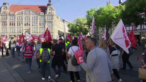 На митингах в 15 городах Германии требуют отказаться от повышения военных расходов