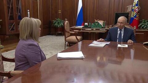 Владимир Путин принял в Кремле главу Центральной избирательной комиссии Эллу Памфилову