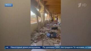 Смерч выбил окна и рамы во время занятий в школе Сицилии, есть пострадавшие